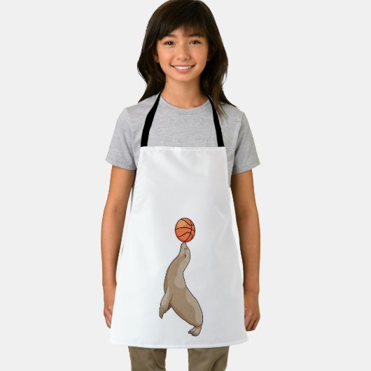 Seal with Basketball エプロン (インサイチュ)