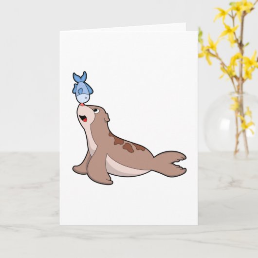 Seal with Fish (2).PNG カード (黄色い花)