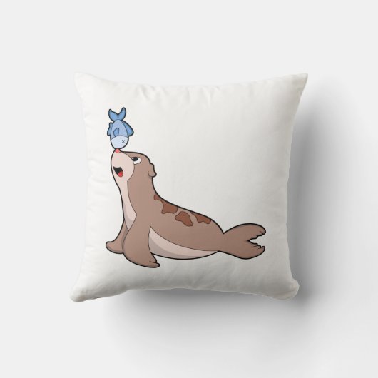 Seal with Fish (2).PNG クッション (裏面)