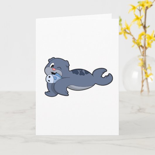 Seal with Fish (3).PNG カード (黄色い花)