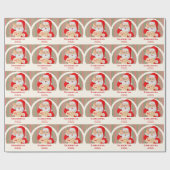 Sealed by Santa Nice List No Peak Christmas ラッピングペーパー (フラット)