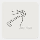 Sealed Key- Regency Correspondence Archive  スクエアシール (正面)