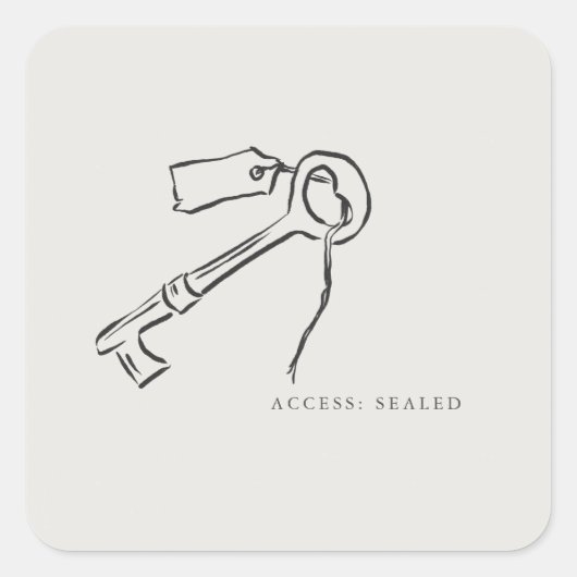 Sealed Key- Regency Correspondence Archive スクエアシール (正面)