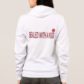 sealed with a kiss love quotes hoodie パーカ (裏面)