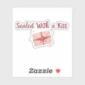 Sealed With a Kiss Sticker | Romantic Label シール (シート)