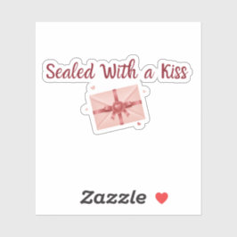 Sealed With a Kiss Sticker | Romantic Label シール