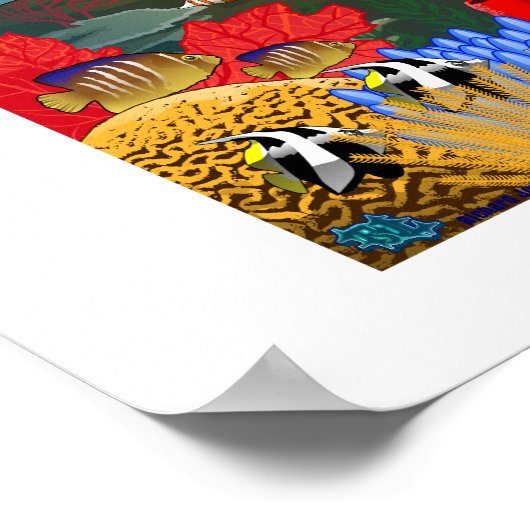 SeaLife Coral Reef poster ポスター (角)