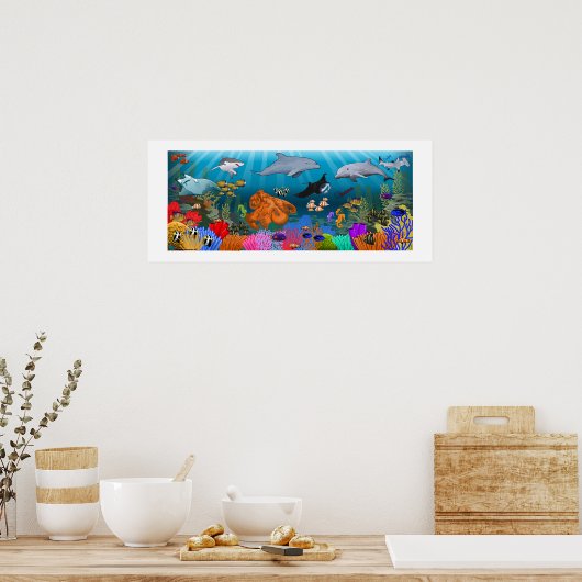 SeaLife Coral Reef poster ポスター (キッチン)