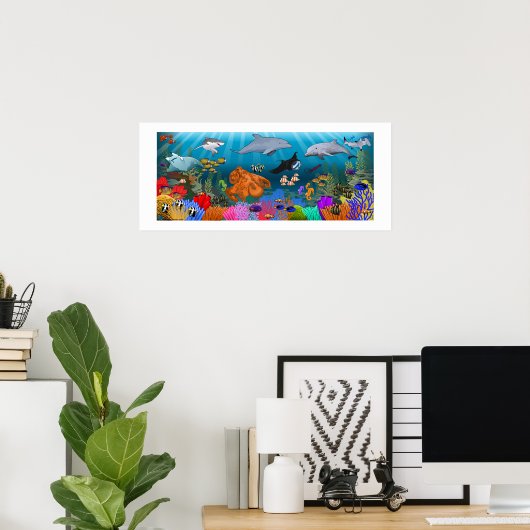 SeaLife Coral Reef poster ポスター (ホームオフィス)