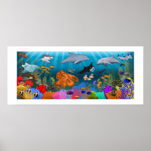 SeaLife Coral Reef poster ポスター