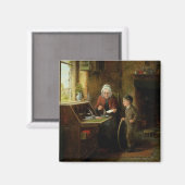 Sealing a Letter, 1890 (パネル上の油) マグネット (正面/裏面)