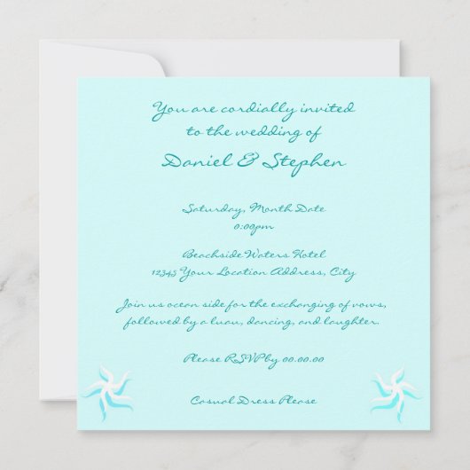 SeaLove 招待状 (裏面)