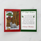 Sealyhamテリアのクリスマスのギフト シーズンカード (内部)