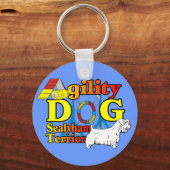 Sealyham_Terrier_Agility キーホルダー (正面)