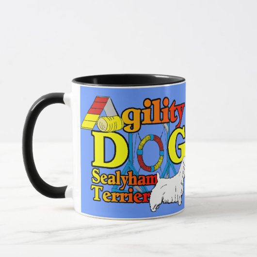Sealyham_Terrier_Agility マグカップ (左)