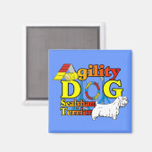 Sealyham_Terrier_Agility マグネット (正面/裏面)