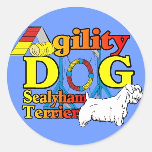 Sealyham_Terrier_Agility ラウンドシール (正面)