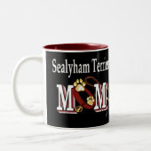 Sealyham Terrier MOMギフト ツートーンマグカップ (左)