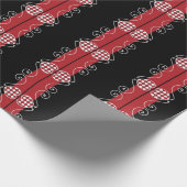 SEAM MATCHES：バレンタインハートチェックWrappingPaper ラッピングペーパー (角)