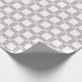 SEAM MATCHES：バレンタイン赤いハートラッピング紙 ラッピングペーパー