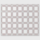 SEAM MATCHES：バレンタイン赤いハートラッピング紙 ラッピングペーパー (フラット)