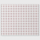 SEAM MATCHES：バレンタイン赤いハートラッピング紙 ラッピングペーパー (フラット)