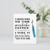 Seam Ripper- – 同じ間違いの2回のはがき ポストカード (スタンド正面)