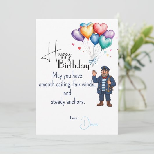 Seaman's Birthday カード (スタンド正面)