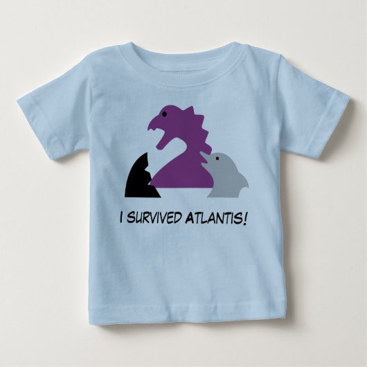 Seameeples - I survived Atlantis ベビーTシャツ (正面)