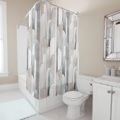 Seamless abstract art deco pattern with texture an シャワーカーテン (インサイチュ)