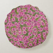 seamless abstract background. factory textile flow ラウンドクッション (裏面)