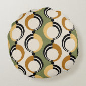 Seamless abstract chain pattern. Vintage design, f ラウンドクッション (裏面)