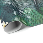 seamless abstract flower pattern on mix backgroun ラッピングペーパー (ロールコーナー)
