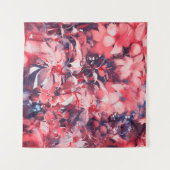 seamless abstract flowers, oil painting style, ill タペストリー (正面(横))
