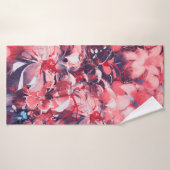 seamless abstract flowers, oil painting style, ill バスタオル (バスタオル)
