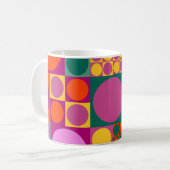 Seamless abstract geometric background pattern, r コーヒーマグカップ (正面左)