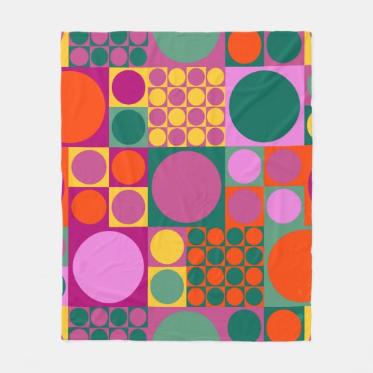 Seamless abstract geometric background pattern, r フリースブランケット (正面)