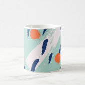 Seamless abstract hand drawn brushstroke shapes pa コーヒーマグカップ (中央)
