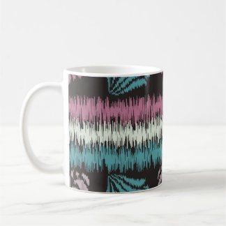 Seamless abstract ikat pattern with the image of f コーヒーマグカップ