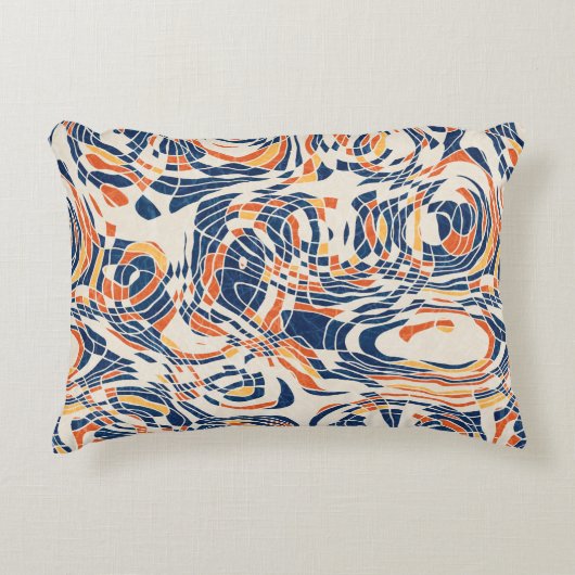 Seamless abstract line geo pattern. High quality i アクセントクッション (正面)