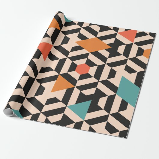 Seamless abstract pattern of geometric shapes. Geo ラッピングペーパー (アンロールド)