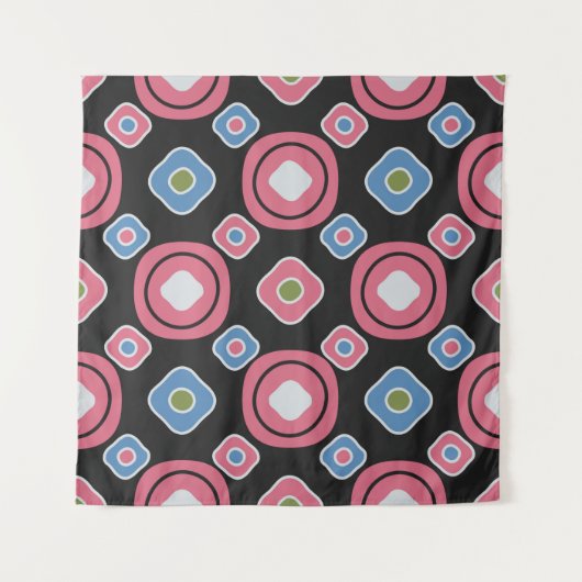 Seamless abstract pattern with the image of oval g タペストリー (正面)