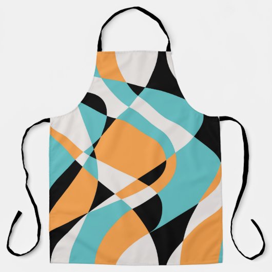 Seamless abstract waves pattern. Gorgeous seamless エプロン (正面)