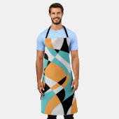Seamless abstract waves pattern. Gorgeous seamless エプロン (着用した状態)