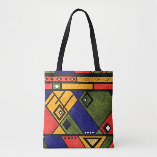 Seamless african ethno traditional texture pattern トートバッグ (正面)