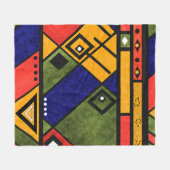 Seamless african ethno traditional texture pattern フリースブランケット (正面(横))
