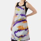 Seamless animal zebra. Dirty art pattern. Abstract エプロン (インサイチュ)