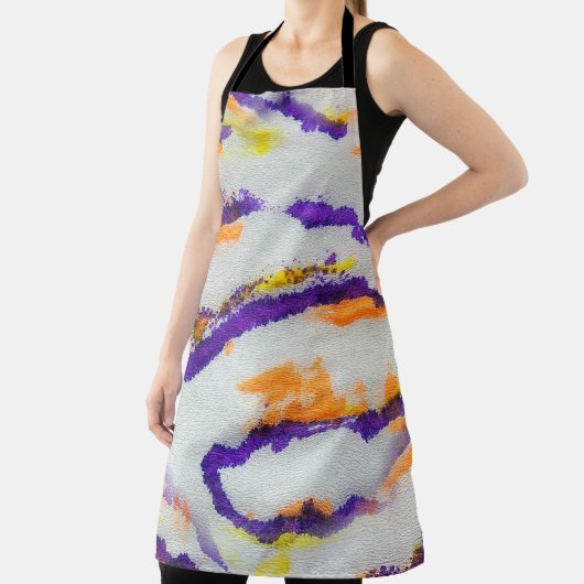 Seamless animal zebra. Dirty art pattern. Abstract エプロン (インサイチュ)