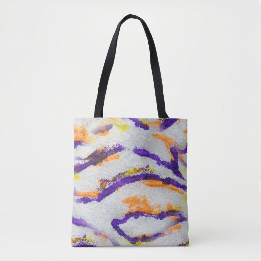 Seamless animal zebra. Dirty art pattern. Abstract トートバッグ (正面)
