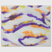 Seamless animal zebra. Dirty art pattern. Abstract ラッピングペーパー (フラット)